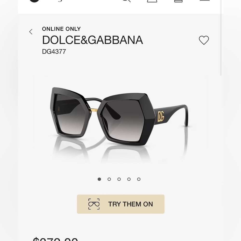 Brand new dolce & gabana (D&G) sun glasses. DOLCE&GABBANA
DG4377